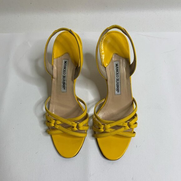 Bright and bold Manolo Blahnik “Anna” slingback sandals - Picture 3 of 7